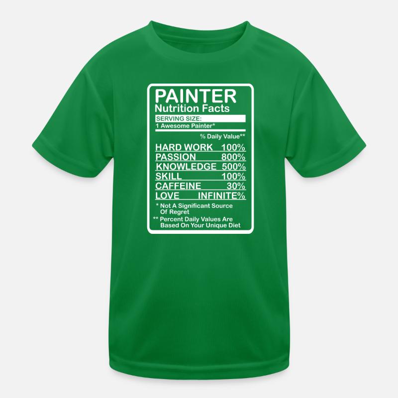 Painter Nutritional Information Kids Functional T-Shirt
