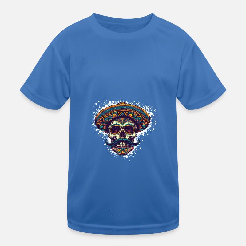 Mexican Skull Kids Functional T-Shirt