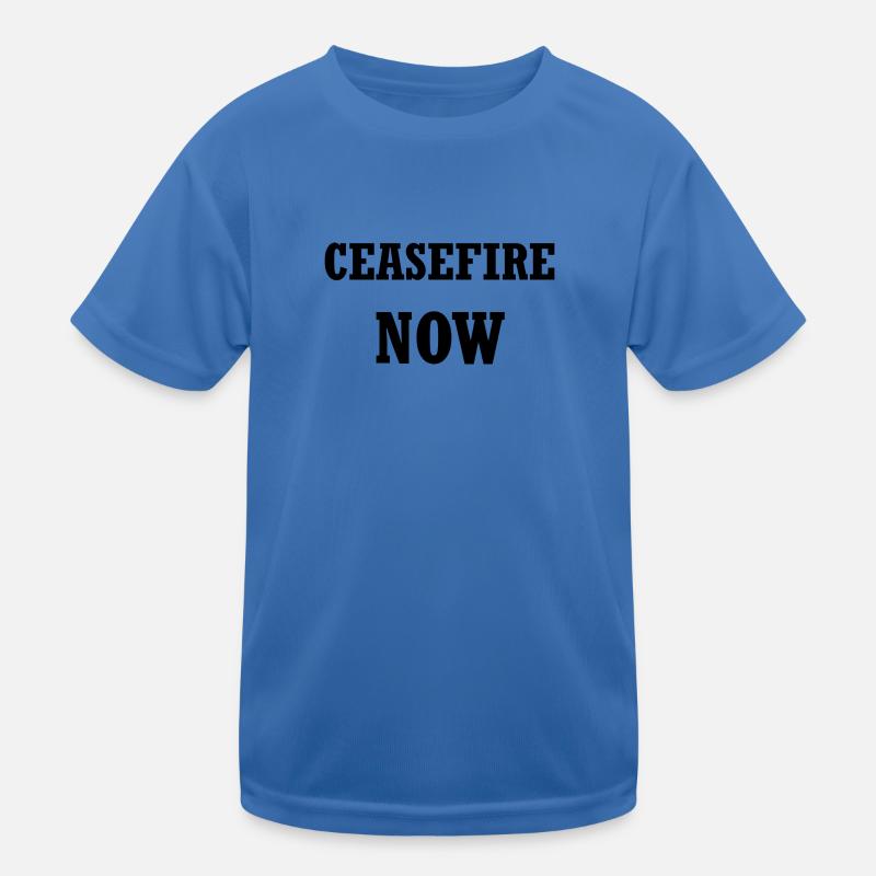 Ceasefire Now Kids Functional T-Shirt