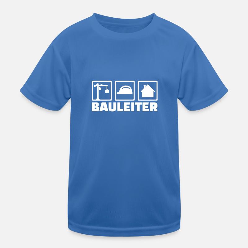Bauleiter Kinder Funktions-T-Shirt