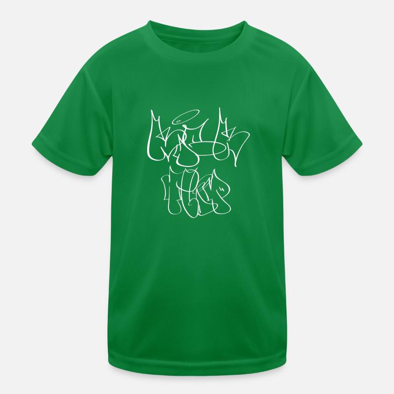 Kickflip Graffiti Throw-Up Kinder Funktions-T-Shirt