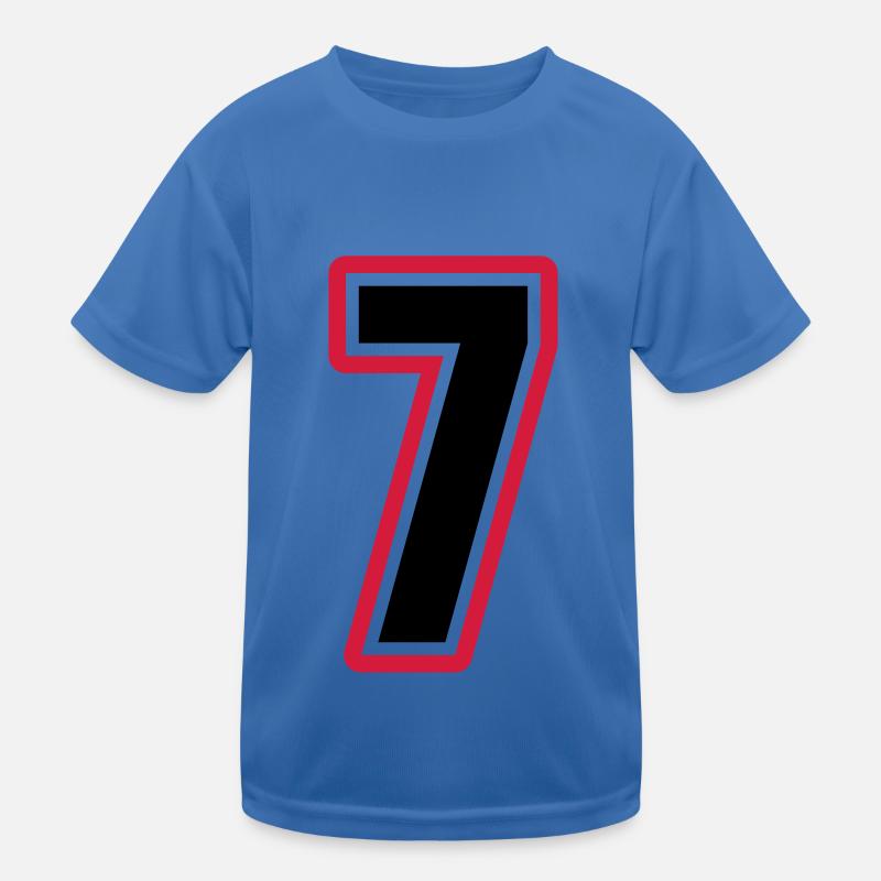 7 nombre symbole T-shirt sport Enfant