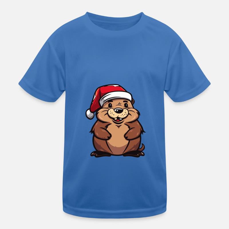 Biber Weihnachten Kinder Funktions-T-Shirt