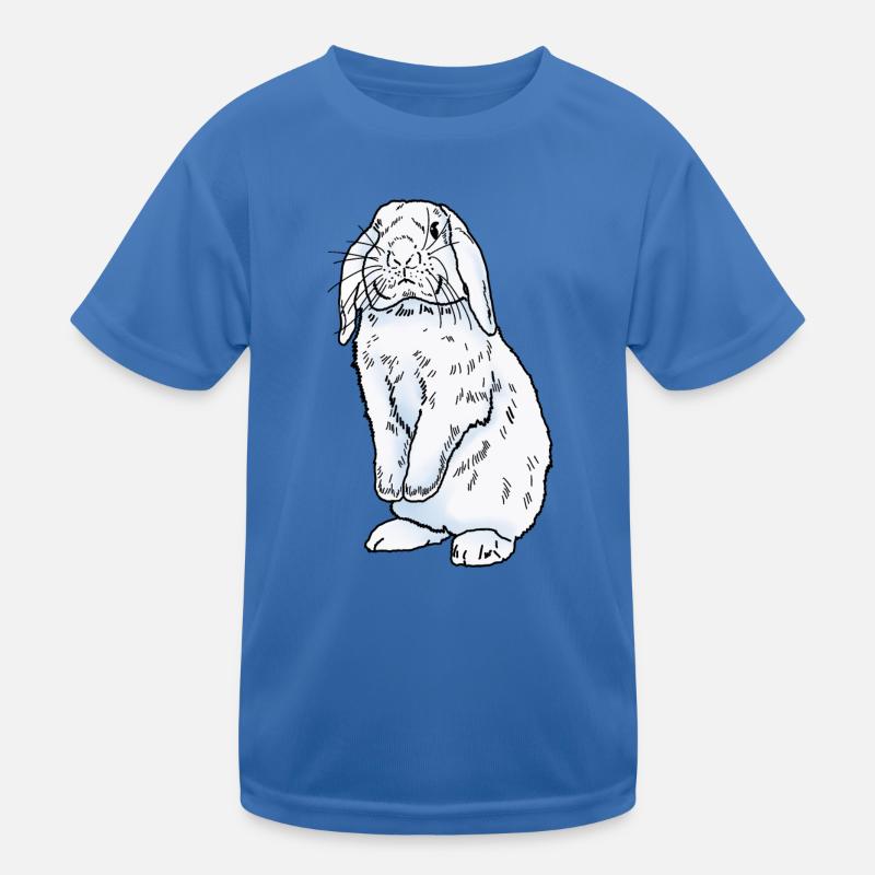 Rabbit white Kids Functional T-Shirt