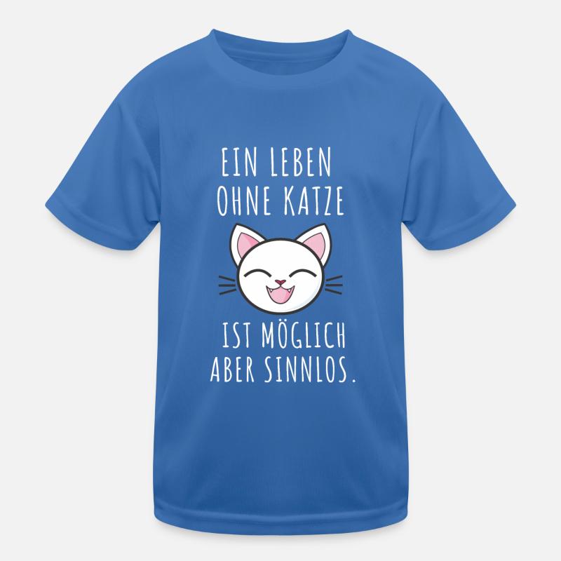 Lustiger Spruch Katze Katzeneltern Katzenmama Mama Kinder Funktions-T-Shirt