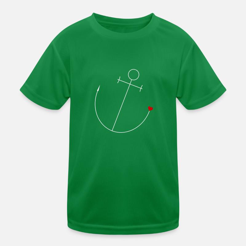Anchor with heart Kids Functional T-Shirt