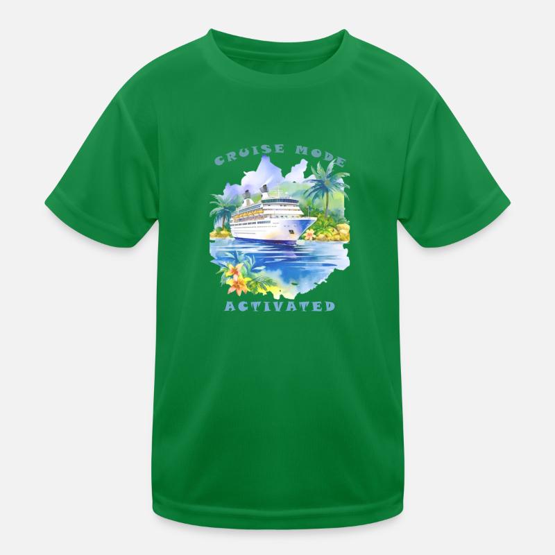 Mode croisière activé - Vacances en croisière T-shirt sport Enfant