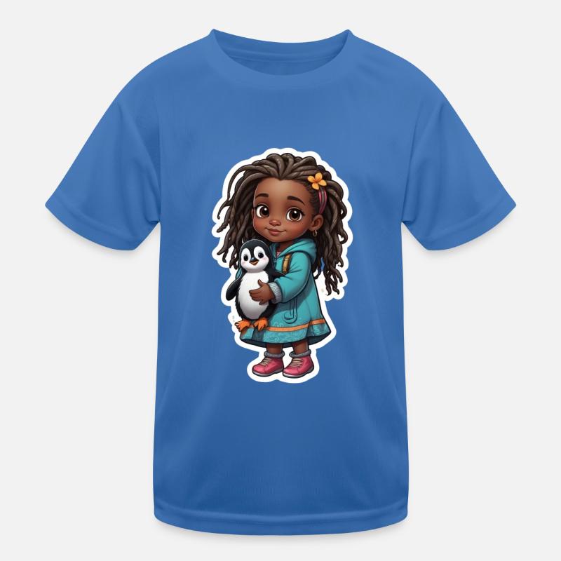 Pinguin liebe Geschenkidee Kinder Funktions-T-Shirt