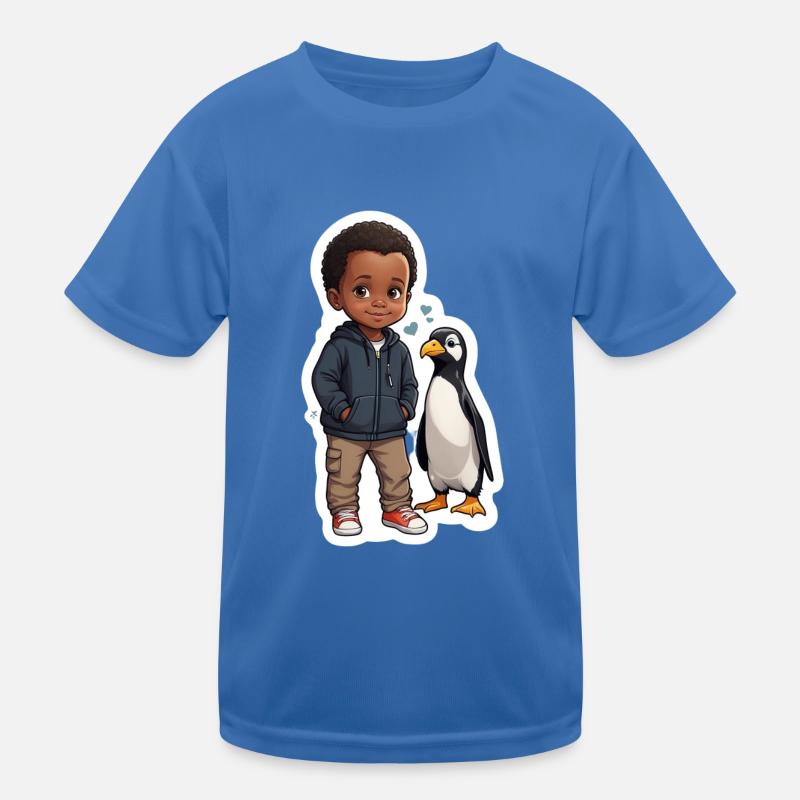 Pinguin Freunde Kind Geschenkidee Kinder Funktions-T-Shirt