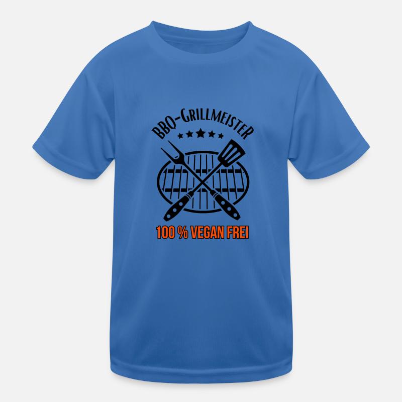 BBQ Grill Master 100% Vegan Free Kids Functional T-Shirt