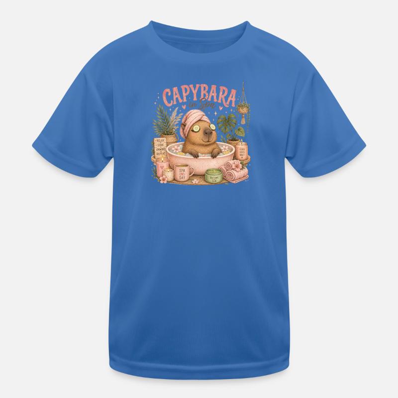 Capybara Spa Getaway Kids Functional T-Shirt