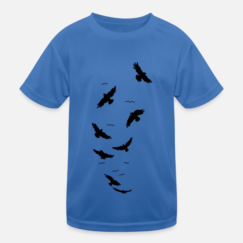 Les oiseaux corbeaux volent T-shirt sport Enfant