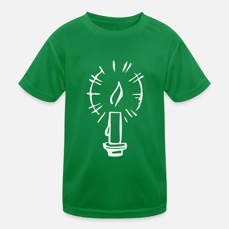 Kerze Kinder Funktions-T-Shirt