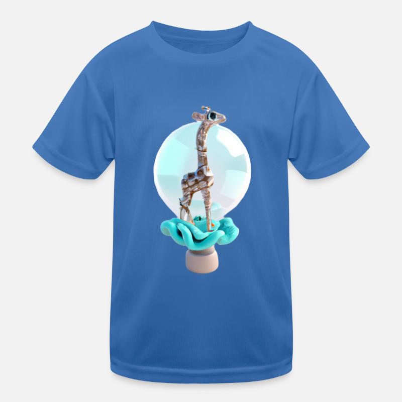 Design Giraffe - Kids Functional T-Shirt - royal blue