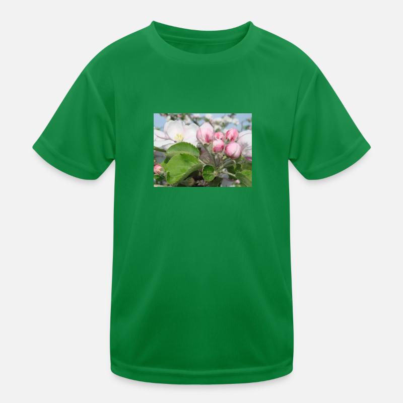 Apple Blossom Branches Spring Summer Kids Functional T-Shirt