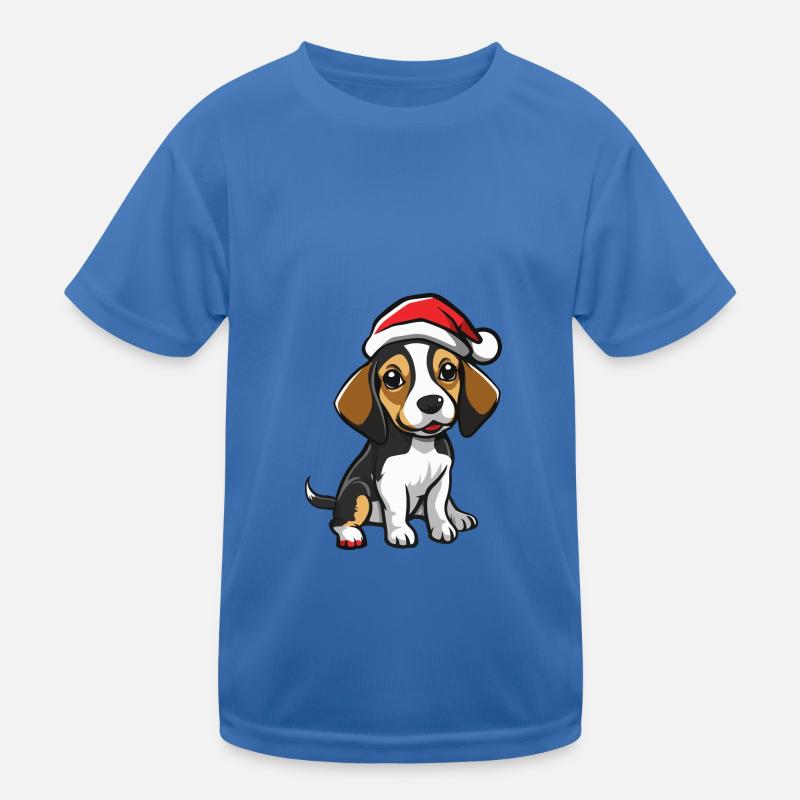 Beagle Chien Noël T-shirt sport Enfant