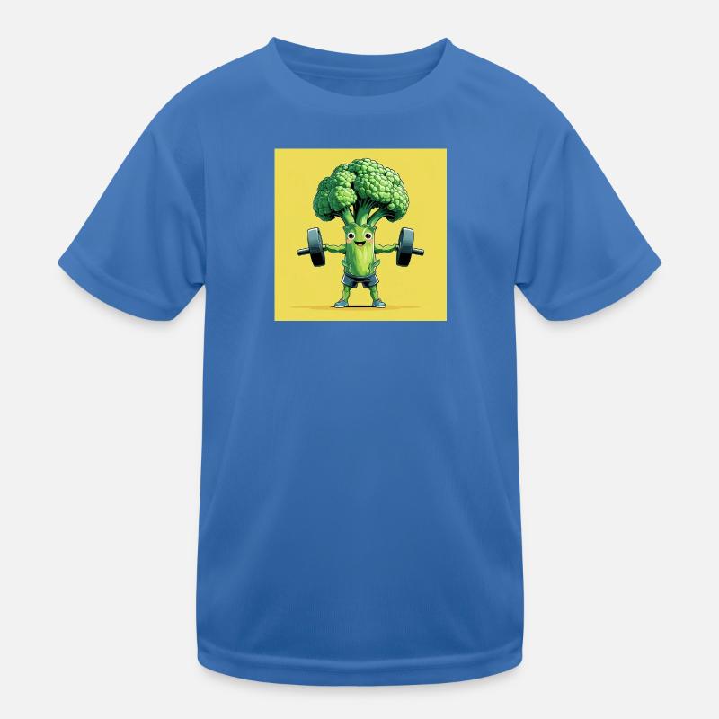 Healthy broccoli powerhouse Kids Functional T-Shirt