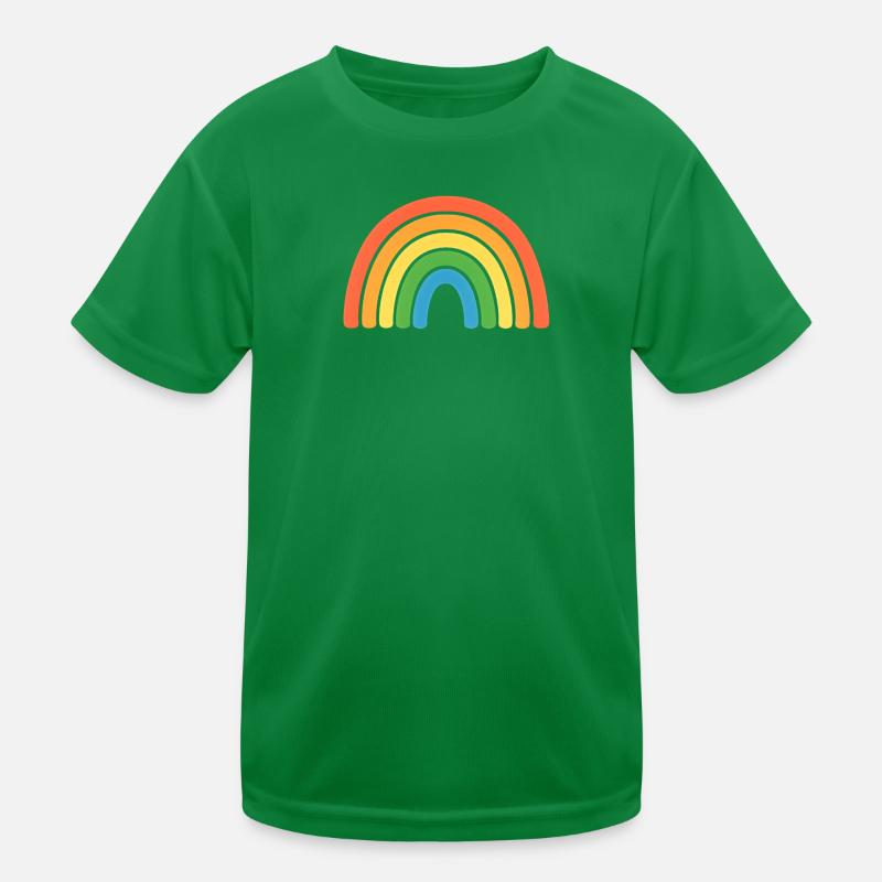 Regenbogen Kinder Funktions-T-Shirt