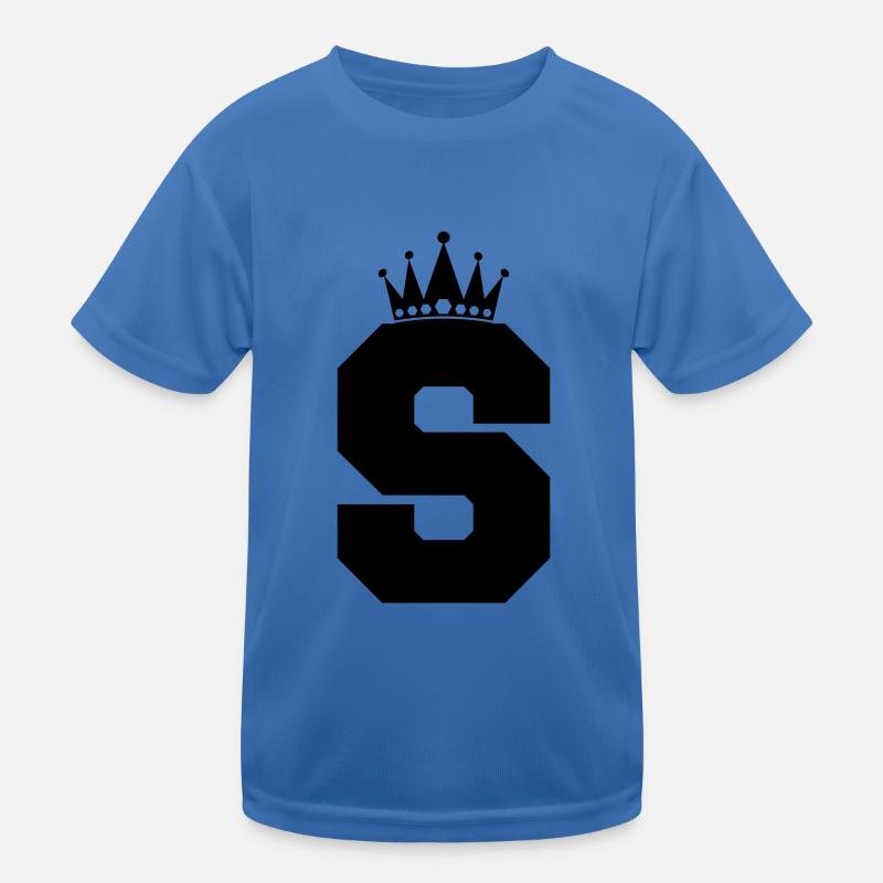 buchstabe S Krone Kinder Funktions-T-Shirt