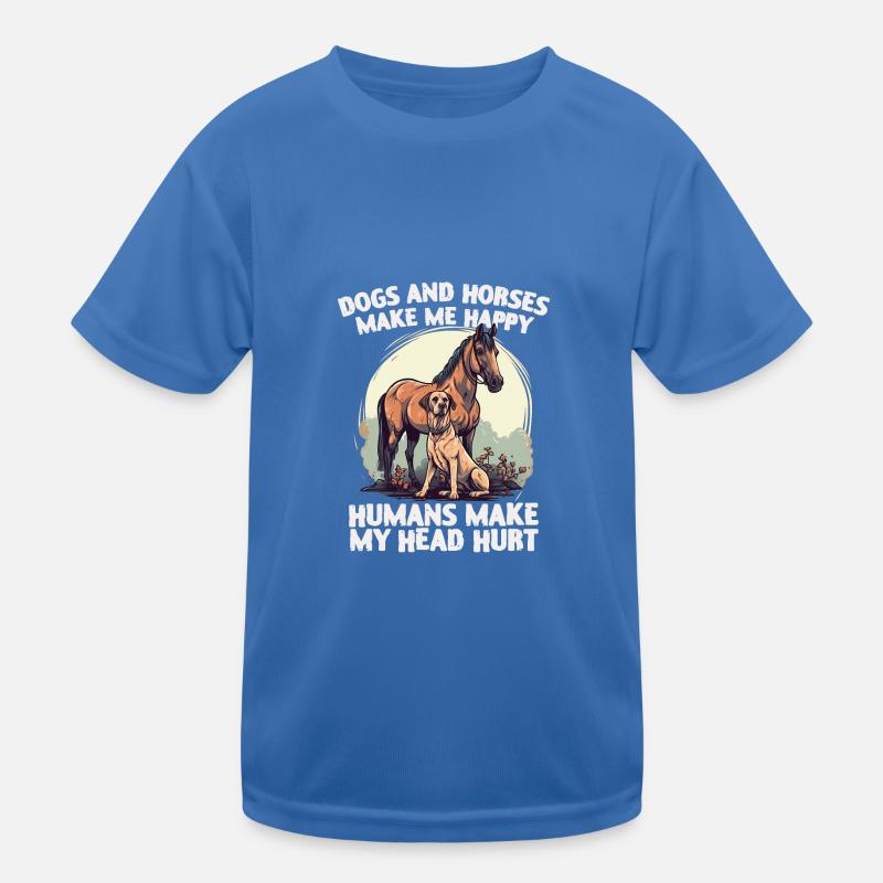 Chiens et chevaux T-shirt sport Enfant