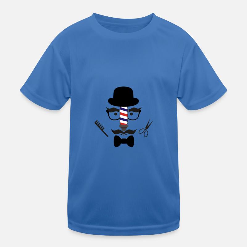 Barbier Haare Bart Kinder Funktions-T-Shirt
