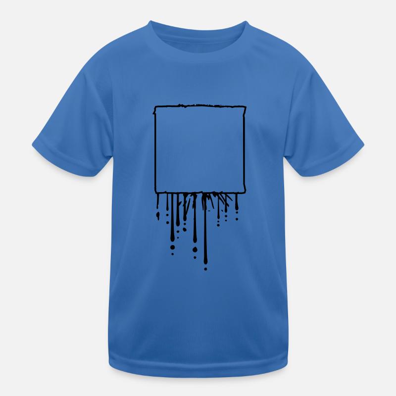 Text field square rectangle square sign frame T Kids Functional T-Shirt