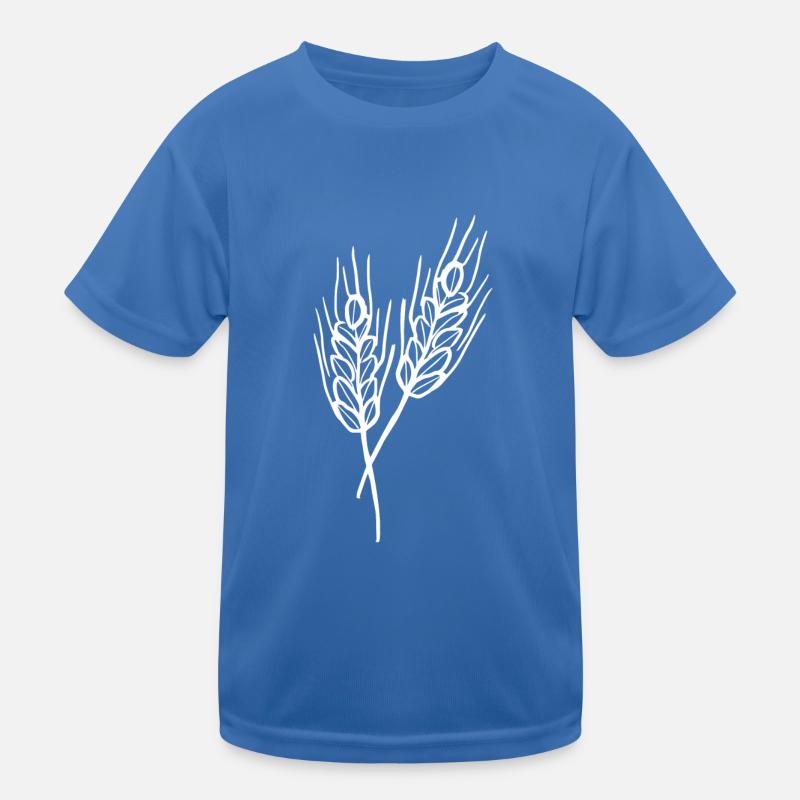 Weizen Illustration Brotbäcker Geschenkidee Kinder Funktions-T-Shirt