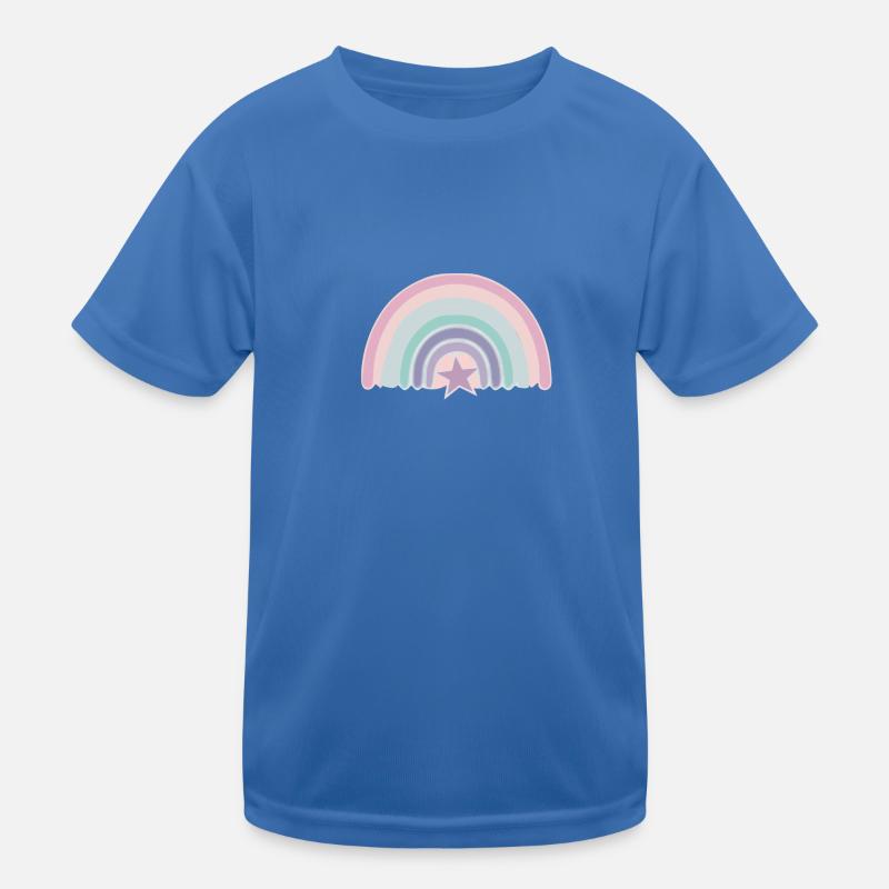 Rainbow and star Kids Functional T-Shirt