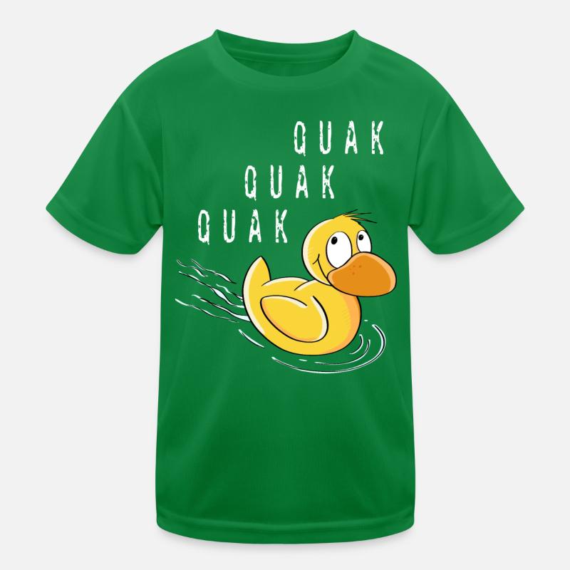 Quak Quak Entchen - Ente Comic Kinder Funktions-T-Shirt