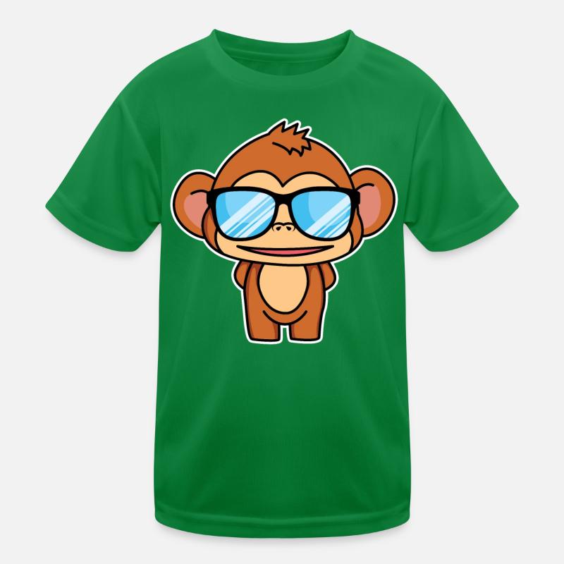 Cleveres Äffchen Kinder Funktions-T-Shirt