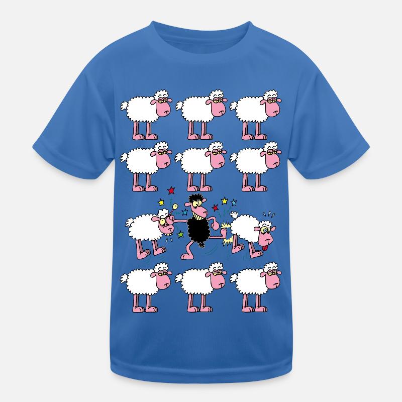 Schwarzes Schaf Kinder Funktions-T-Shirt