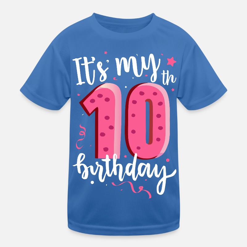 C’est mon 10e anniversaire T-shirt sport Enfant
