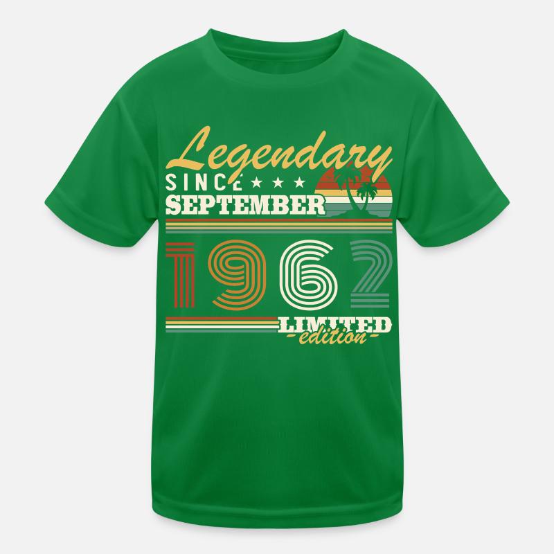September 1962 Vintage Geburtstagsgeschenk Kinder Funktions-T-Shirt