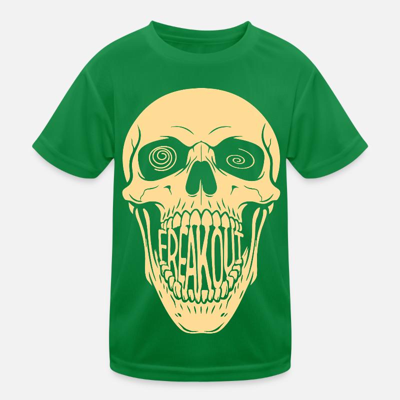 Freak Out Skull Kids Functional T-Shirt