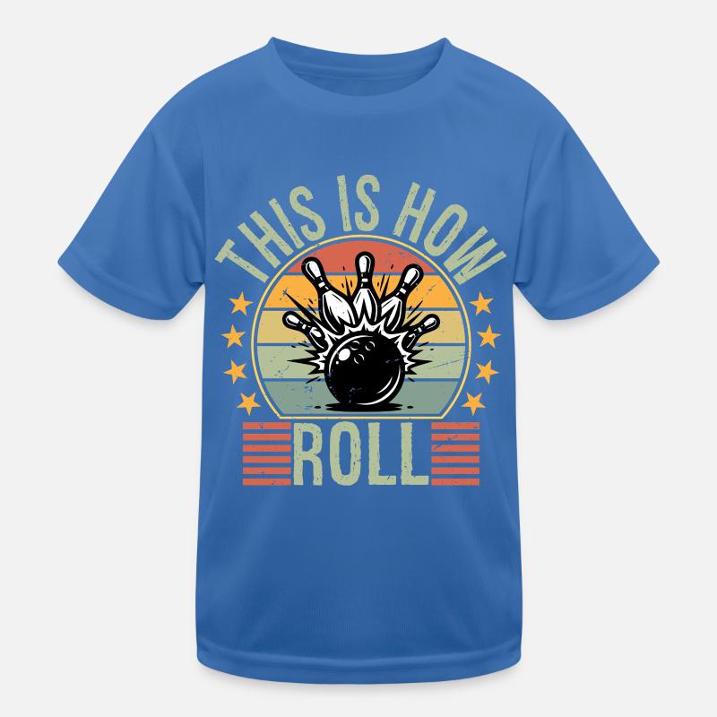 C’est comme ça que je roule le bowling rétro drôle. T-shirt sport Enfant