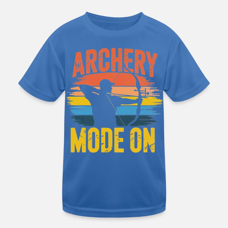 Mode tir à l’arc sur Retro Sunset T-shirt sport Enfant