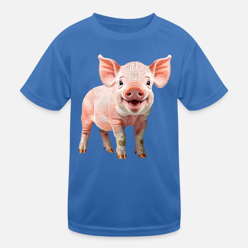 Ferkel Kinder Funktions-T-Shirt