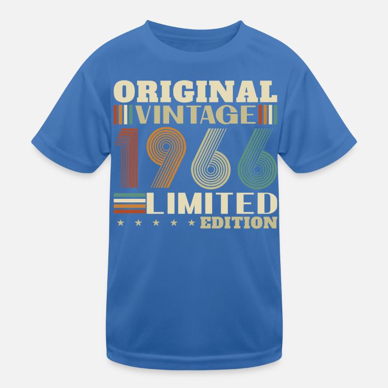 1966 Vintage Retro Geburtstagsgeschenk Kinder Funktions-T-Shirt