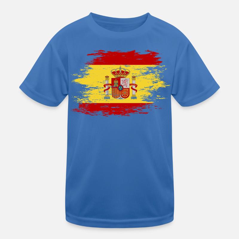 Drapeau de l’Espagne utilisé T-shirt sport Enfant