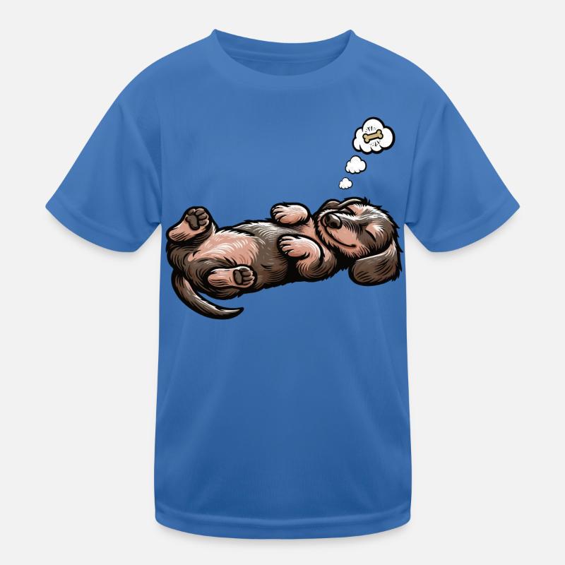 teckel teckel à poils durs propriétaire de teckel teckel T-shirt sport Enfant