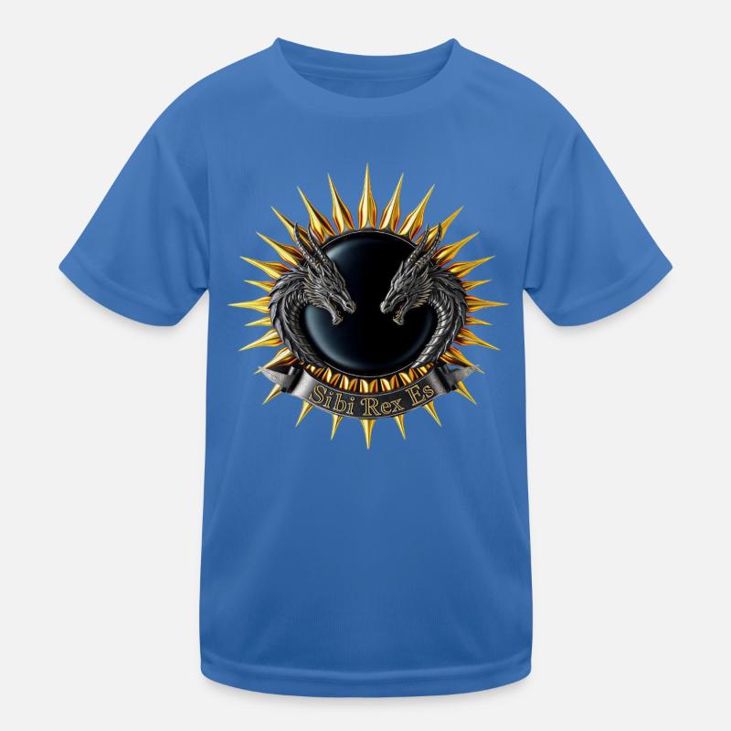 Sibi-Rex-es-Dragon-Crest Kinder Funktions-T-Shirt