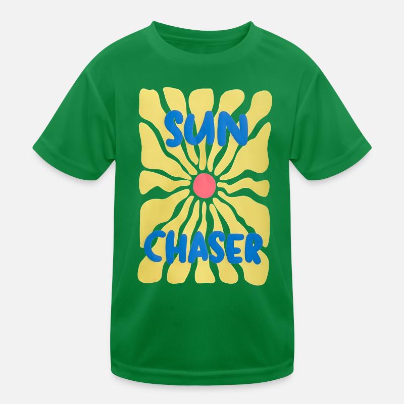 Sun Chaser – Design Rétro Fleur de Soleil Kinder Funktions-T-Shirt