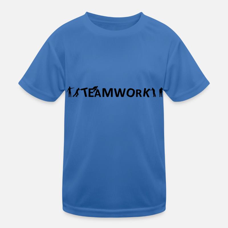 Menschen - Teamwork Kinder Funktions-T-Shirt