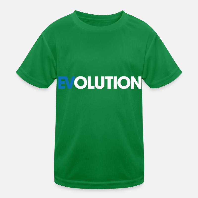 Elektrisch - E Auto - Evolution - Spruch Kinder Funktions-T-Shirt