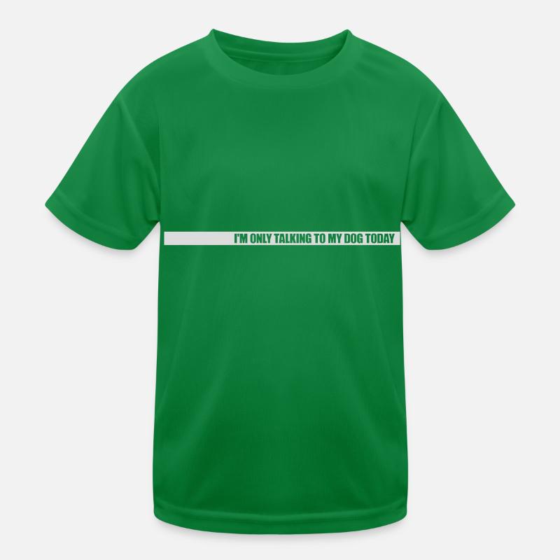 only talking to dog Kinder Funktions-T-Shirt