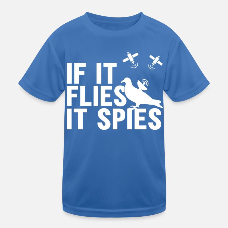 Quand il vole, il espionne T-shirt sport Enfant