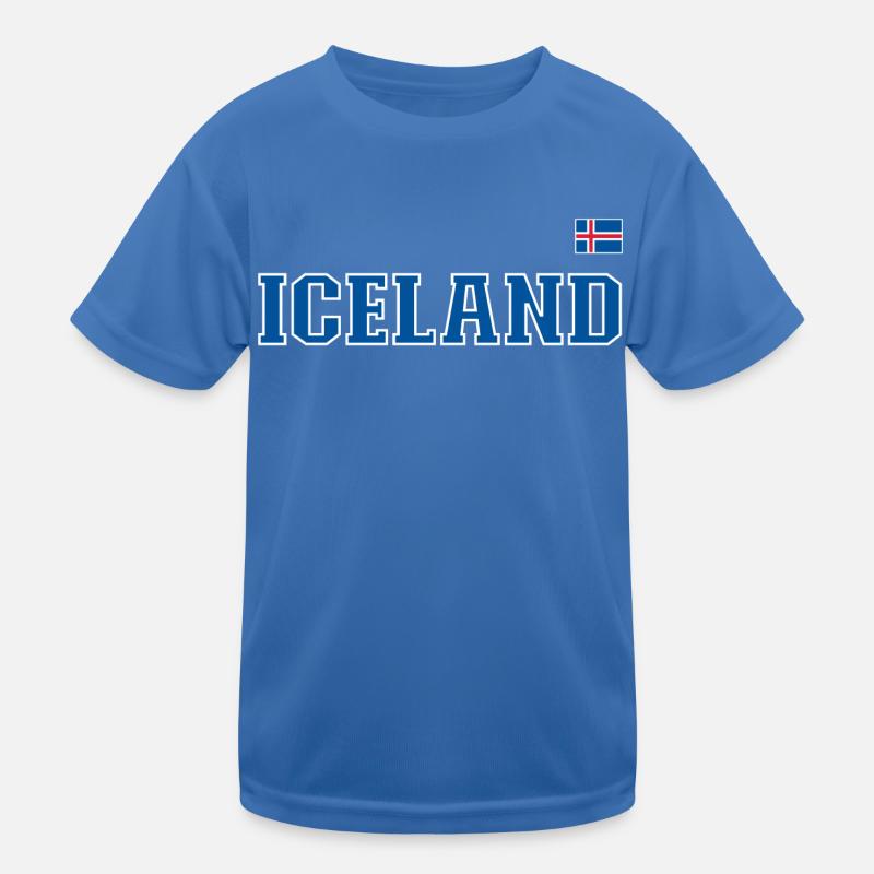 Iceland Flagge Kinder Funktions-T-Shirt