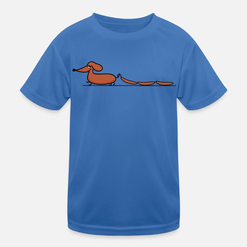 Teckel avec des saucisses T-shirt sport Enfant