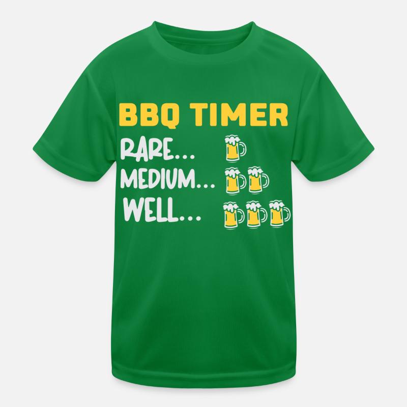 BBQ Timer Kids Functional T-Shirt