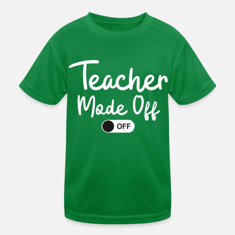 Mode enseignant désactivé Dernier jour de l’été des enseignants T-shirt sport Enfant
